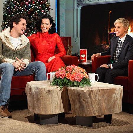 John Mayer and Katy Perry on Ellen show.